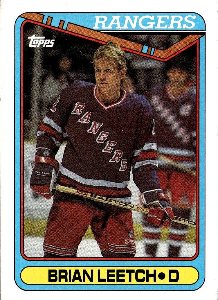 1990 Topps Hockey Brian Leetch #221