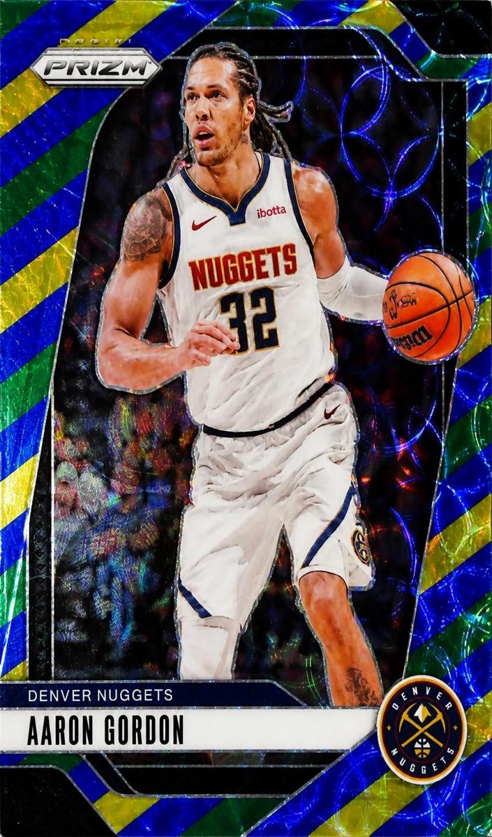 2024 Panini Prizm Basketball Choice Blue Yellow and Green Aaron Gordon #168