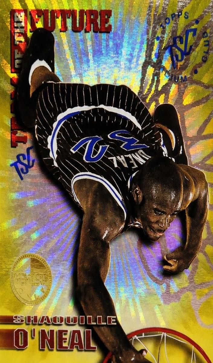 1994 Topps Stadium Club Basketball Members Only Shaquille O'Neal #5 PSA 8