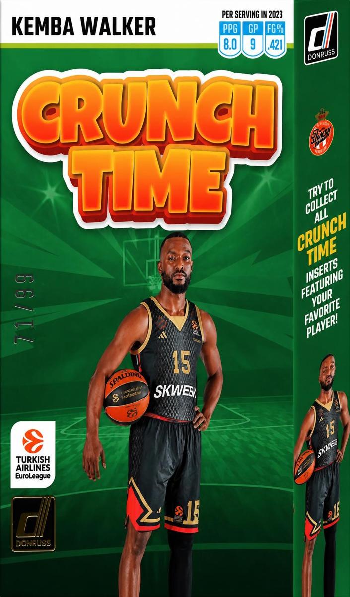 2023 Donruss Turkish Airlines EuroLeague Basketball Purple Laser Kemba Walker #2