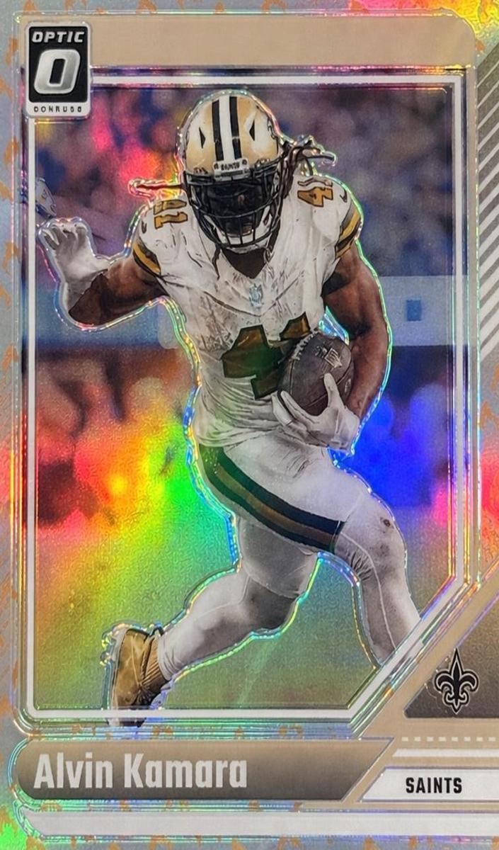 2024 Donruss Optic Football Fire Alvin Kamara #140