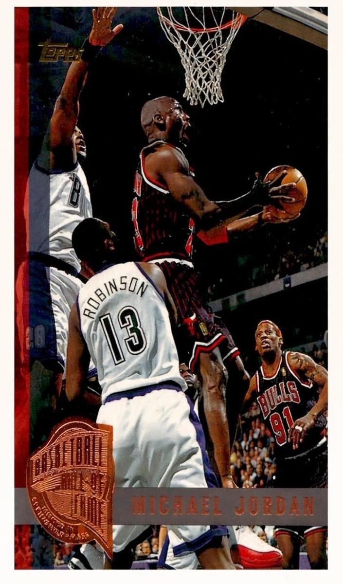 1997 Topps Basketball Minted in Springfield Michael Jordan #123 PSA 9
