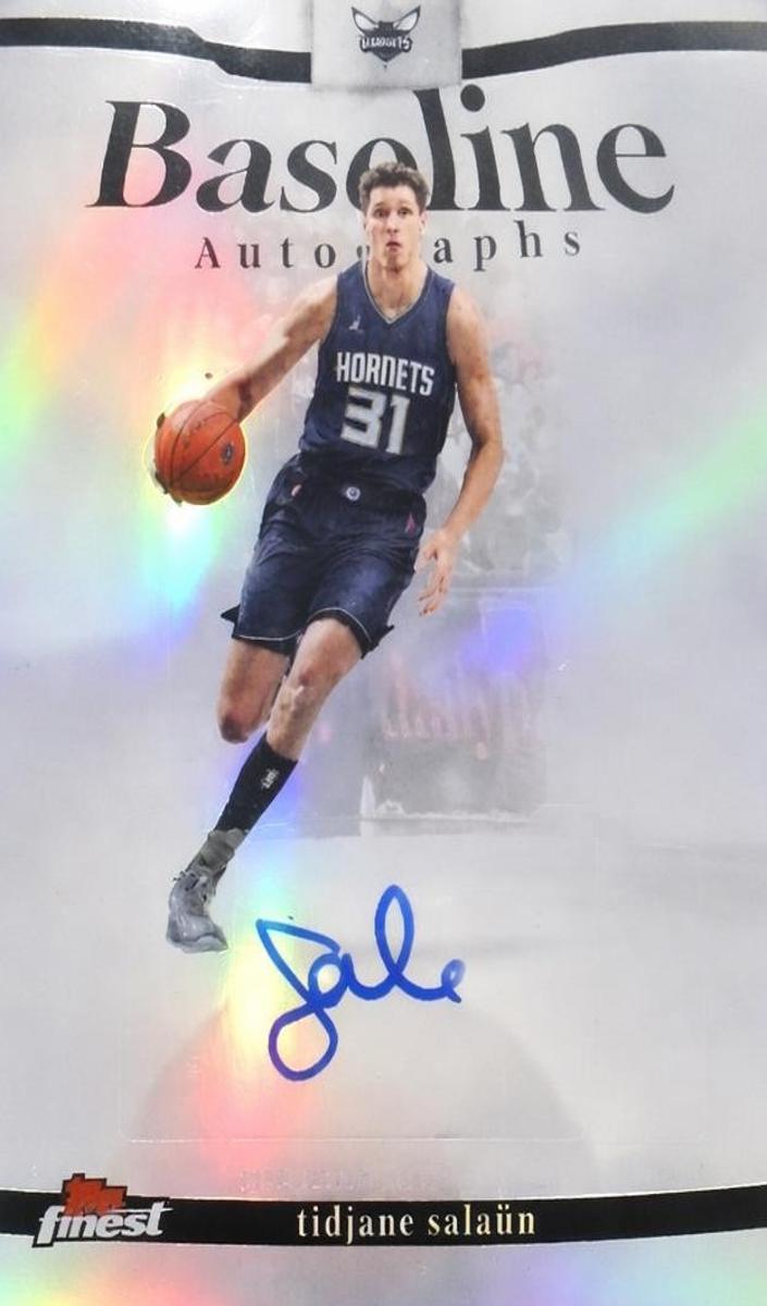 2025 Topps Finest Basketball Refractor Tidjane Salaun #BA-TA