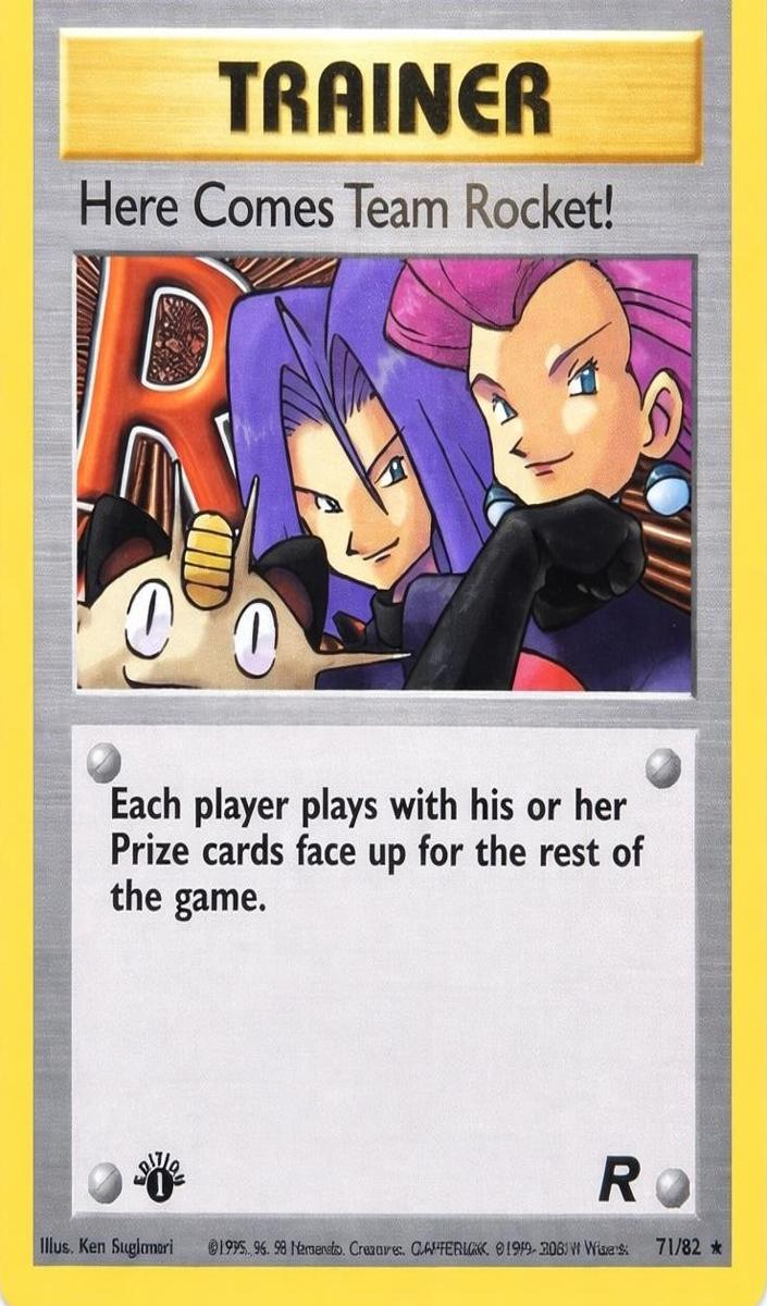 2000 Pokemon Team Rocket 1st Edition Here Comes Team Rocket! #71 PSA 9