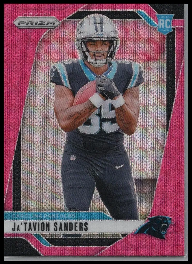 2024 Panini Prizm Football Pink Wave Ja'Tavion Sanders #343