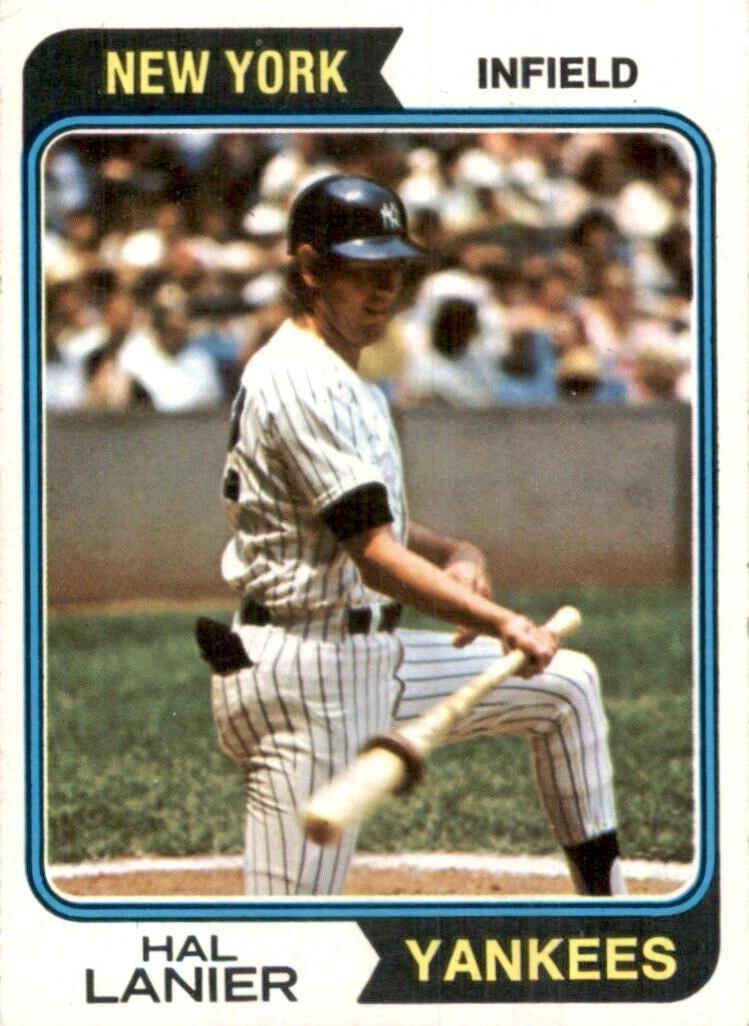 1974 Topps Baseball Hal Lanier #588 PSA 9