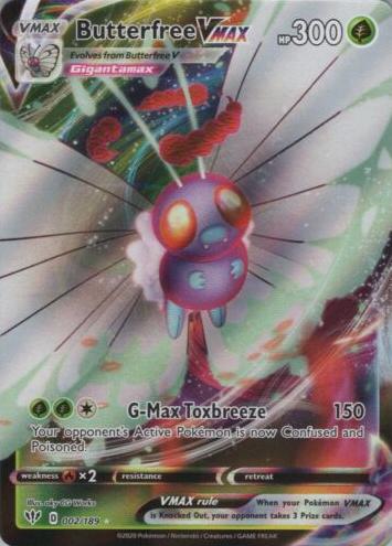 2020 Pokemon Sword & Shield Darkness Ablaze Butterfree #1