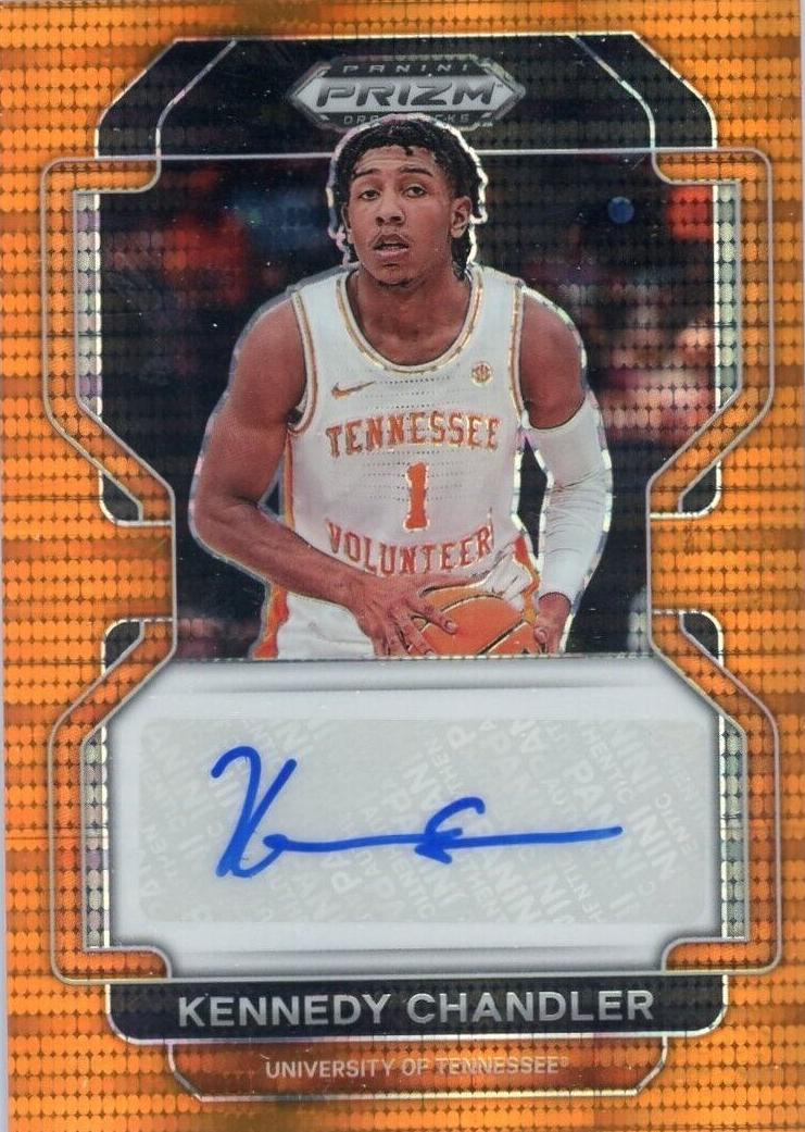 2022 Panini Prizm Draft Picks Basketball Orange Pulsar Kennedy Chandler #DP-KEN