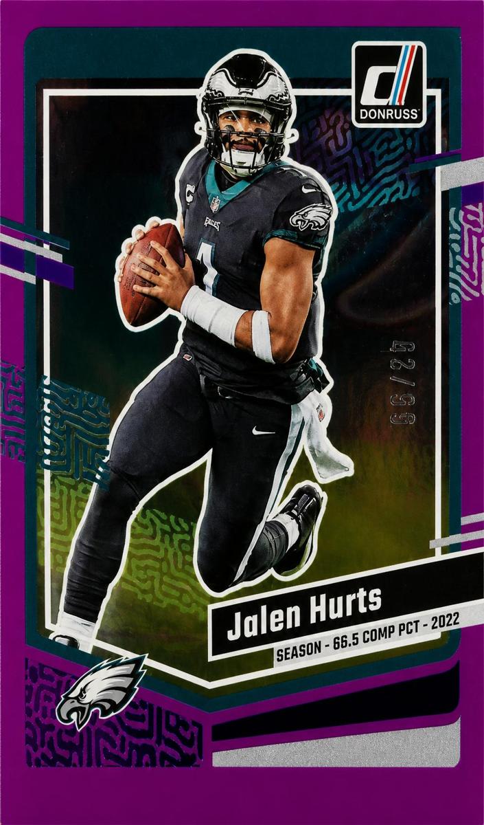 2023 Panini Donruss Football Season Stat Line Jalen Hurts #244