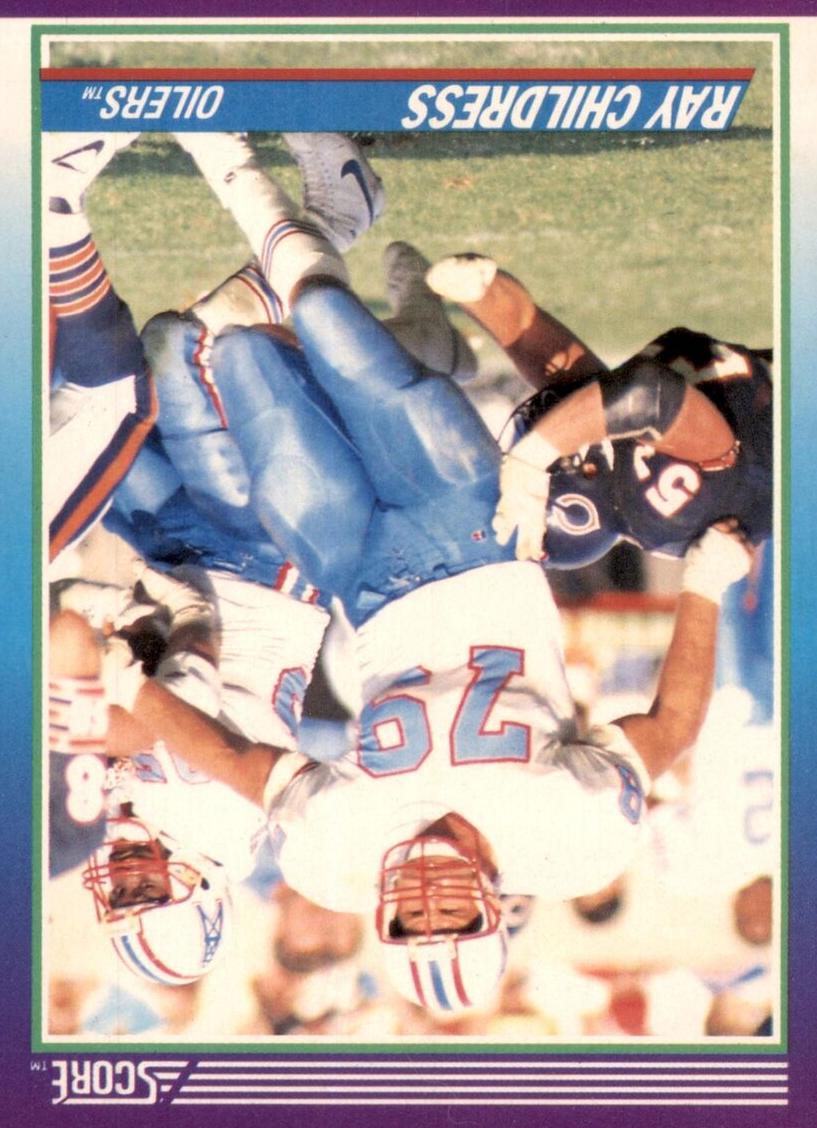 1990 Score Football Ray Childress #116