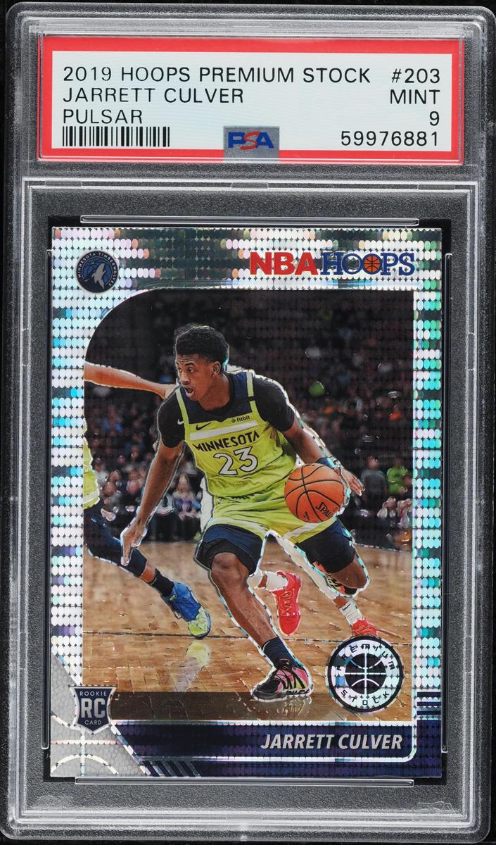 2019 Panini Hoops Premium Stock Basketball Pulsar Jarrett Culver #203 PSA 10