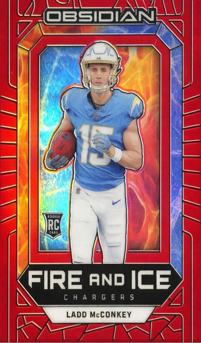 2024 Panini Obsidian Football Red Ladd McConkey #21