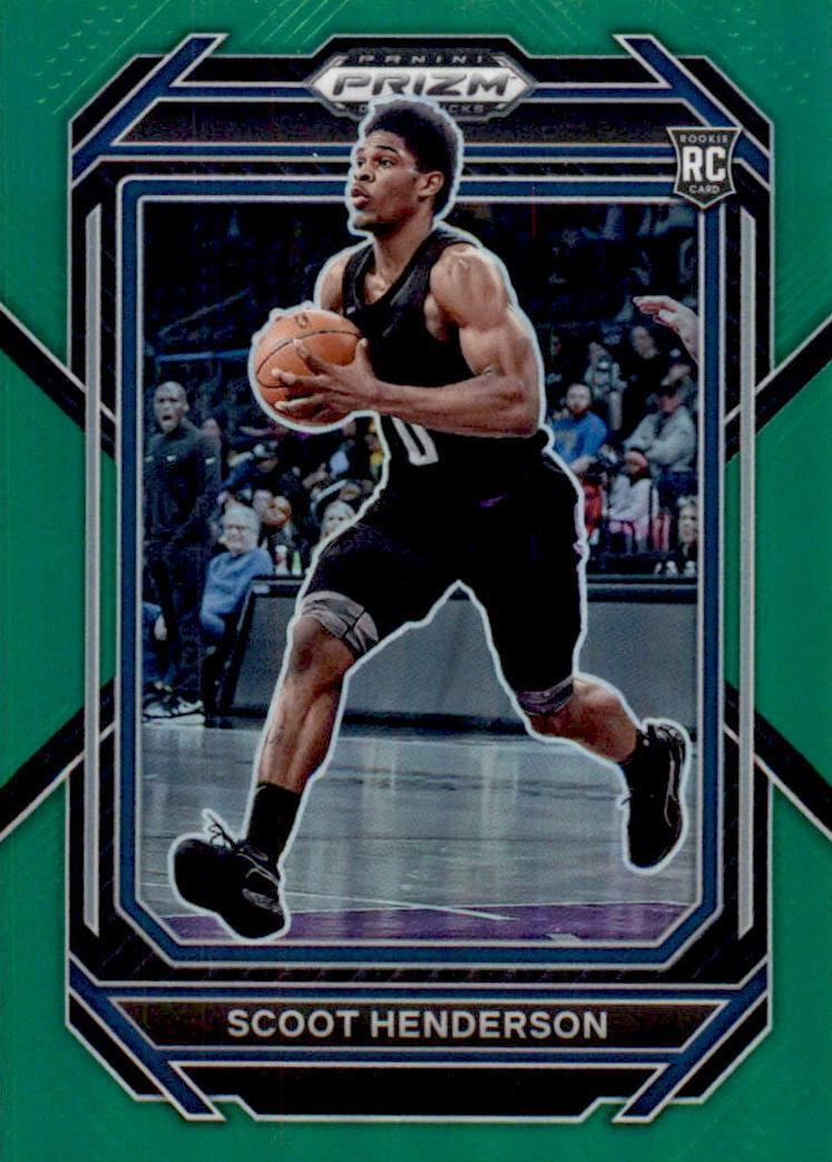 2023 Panini Prizm Draft Picks Basketball Green Scoot Henderson #24 PSA 10