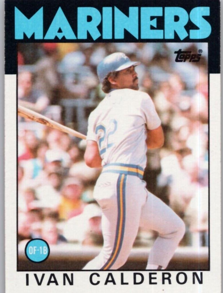1986 Topps Baseball Ivan Calderon #382 PSA 9