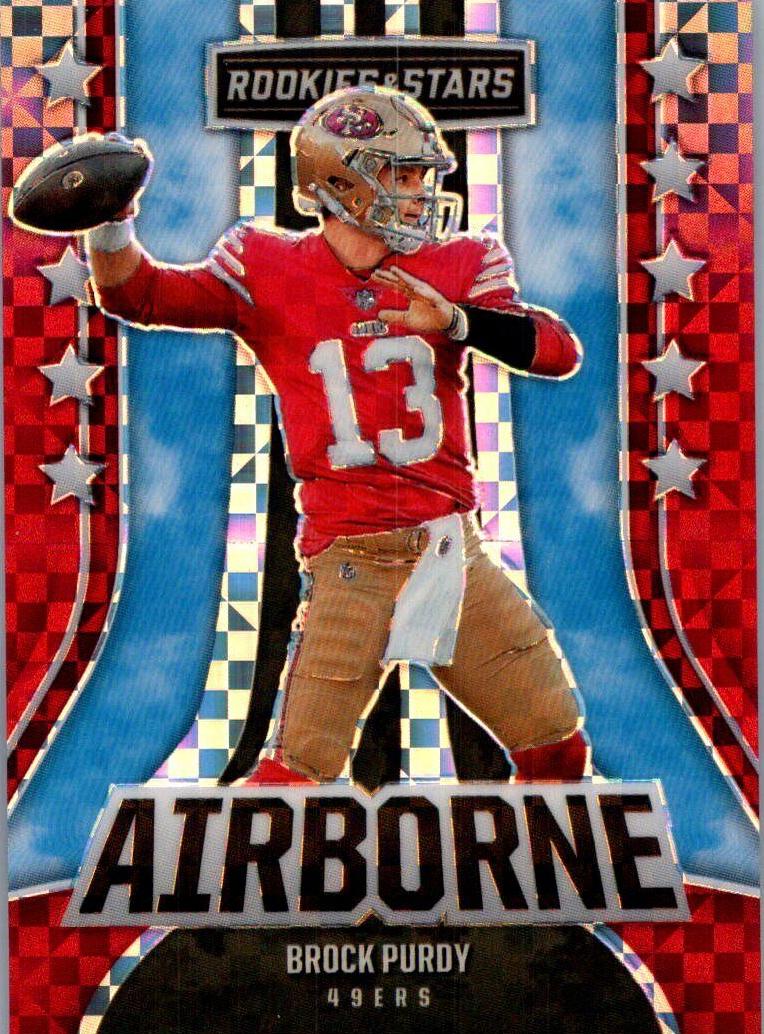 2023 Panini Rookies & Stars Football Red Plaid Brock Purdy #AI-28 PSA 9