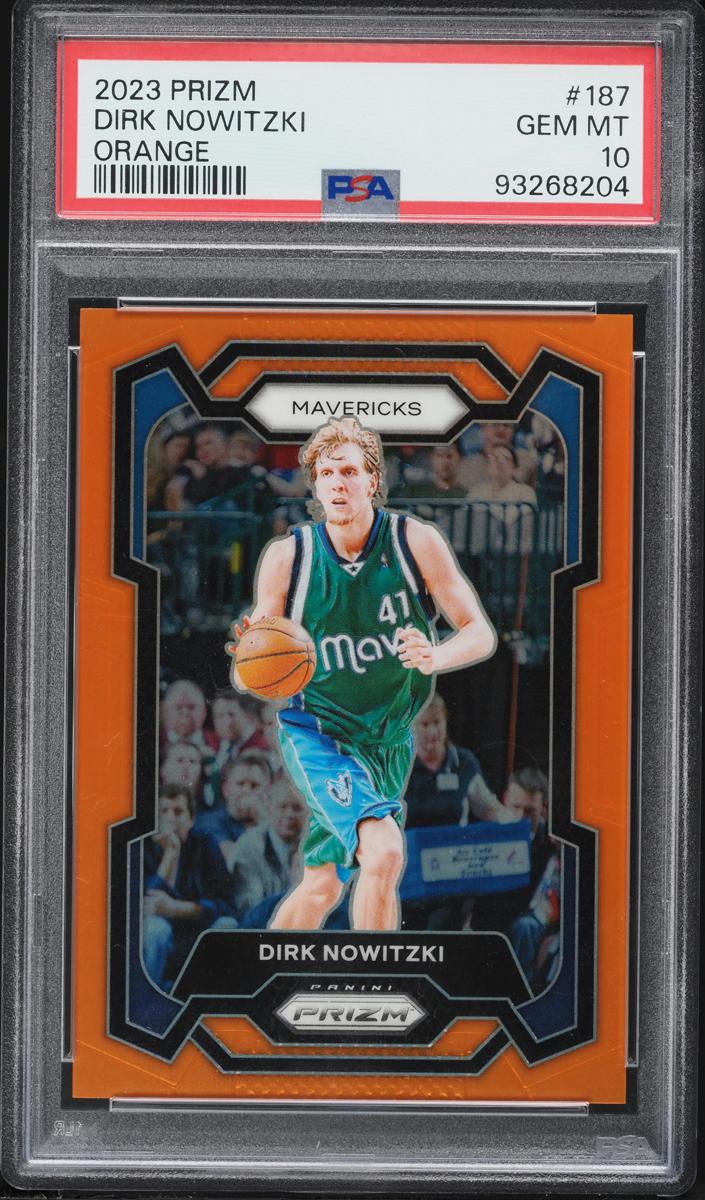 2023 Panini Prizm Basketball Orange Dirk Nowitzki #187