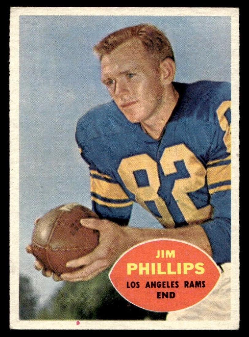 1960 Topps Football Jim Phillips #66