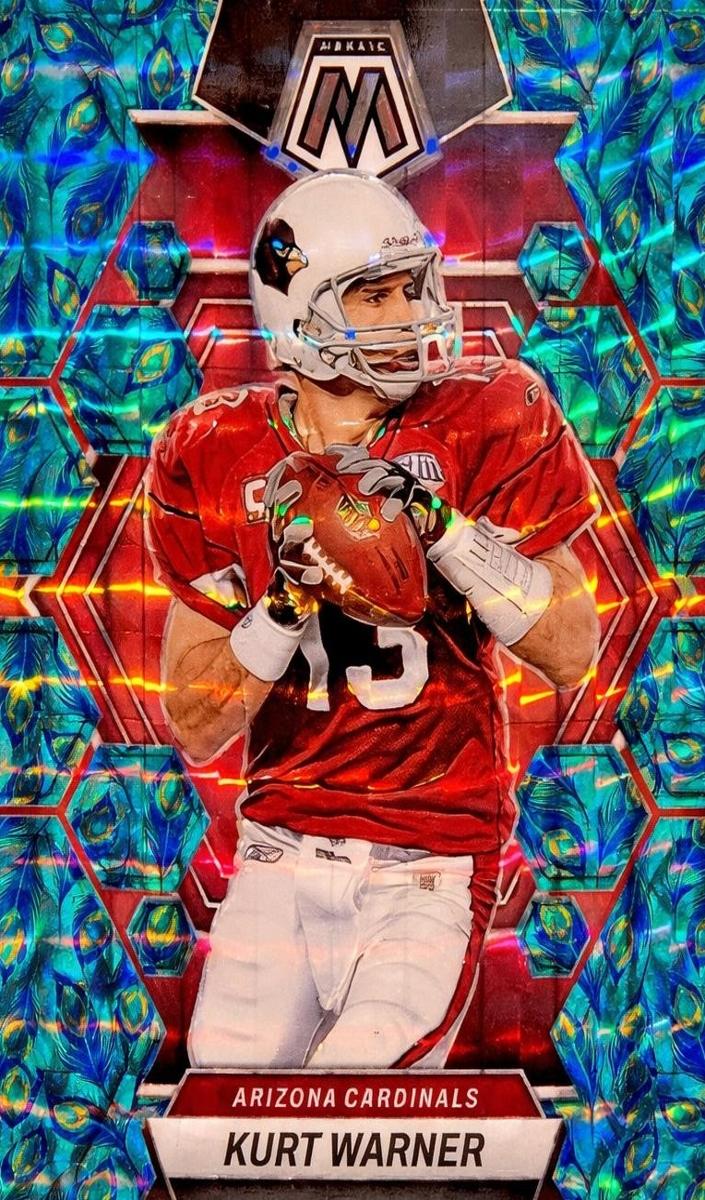 2023 Panini Mosaic Football Choice Peacock Kurt Warner #5