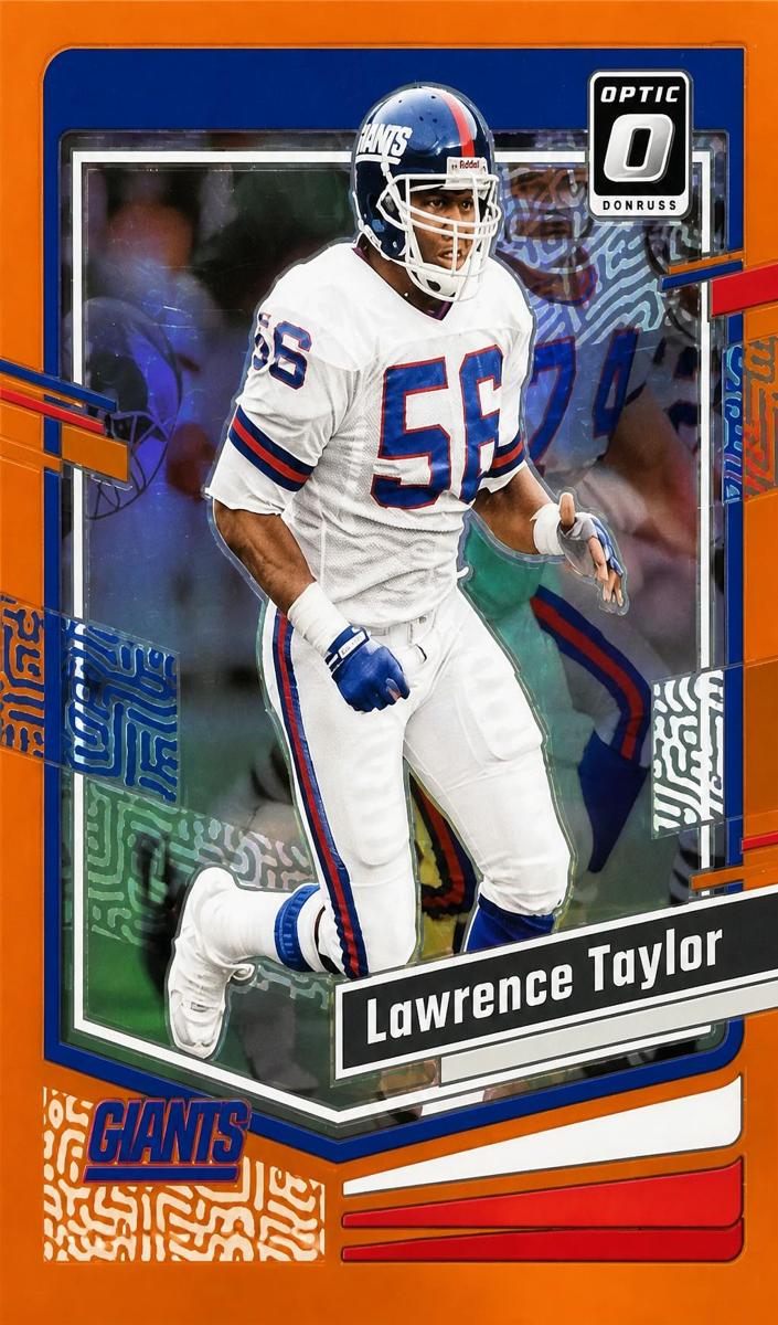 2023 Donruss Optic Football Orange Lawrence Taylor #145 PSA 10