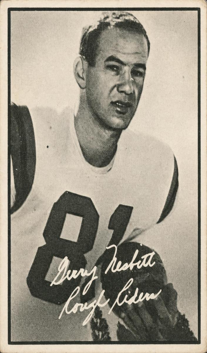 1961 Topps CFL Football Gerry Nesbitt #78 PSA 8