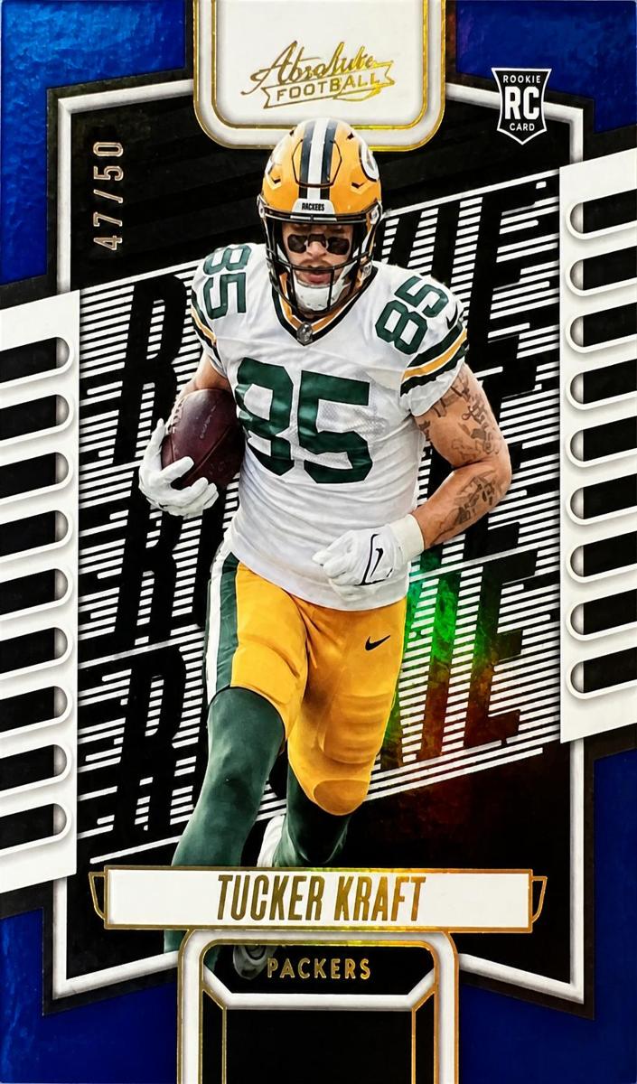 2023 Panini Absolute Football Spectrum Blue Tucker Kraft #183