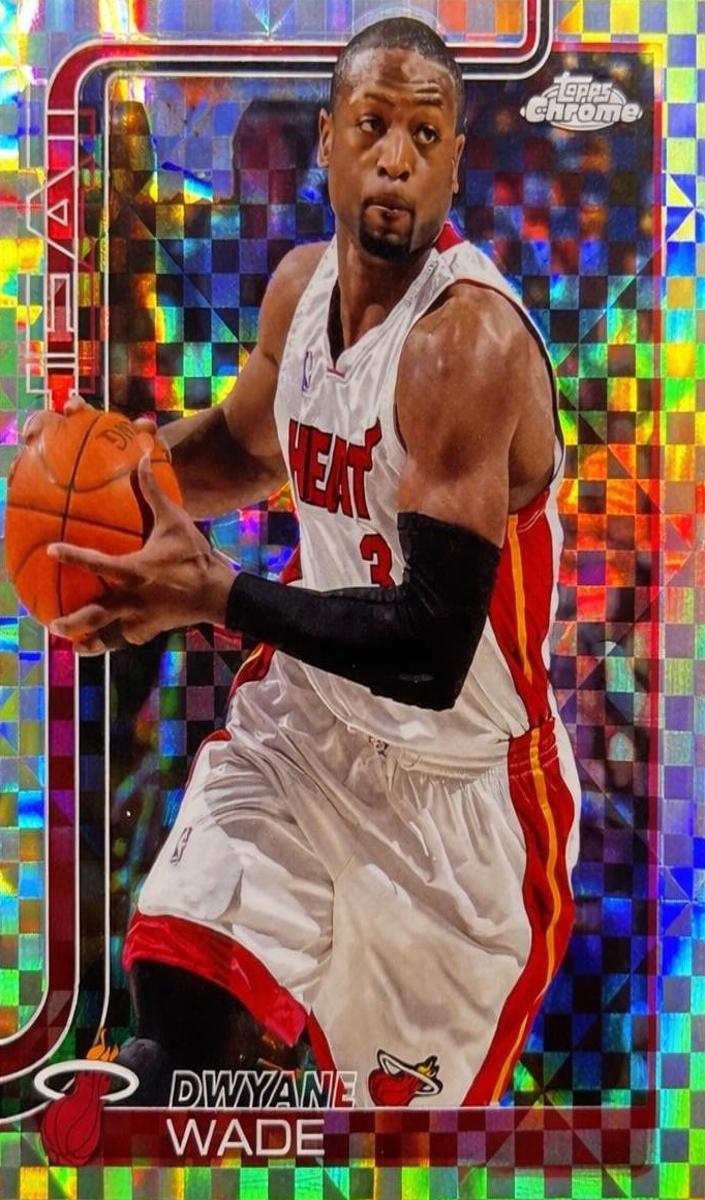 2025 Topps Chrome Basketball X-Fractor Dwyane Wade #241