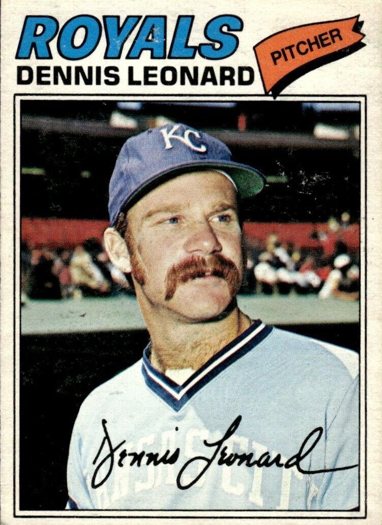 1977 O-Pee-Chee Baseball Dennis Leonard #91