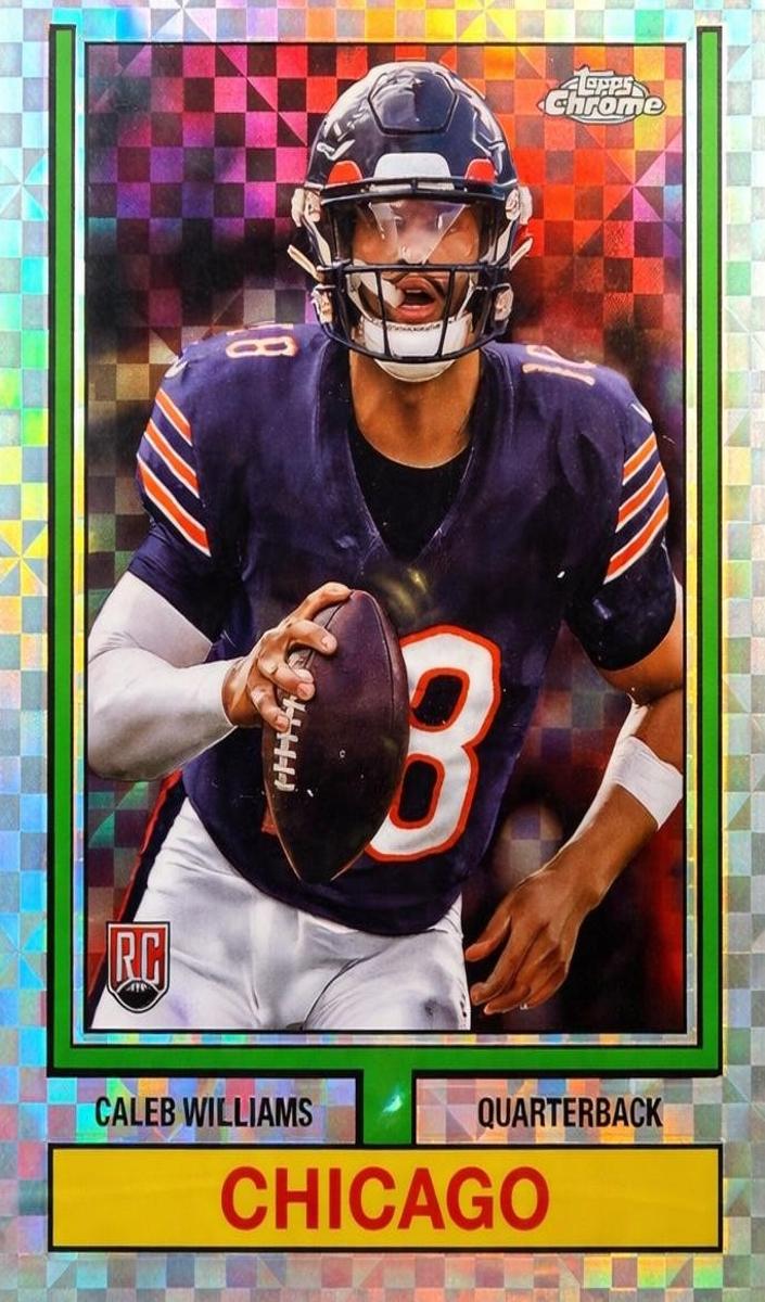 2024 Topps Chrome Football X-Fractor Caleb Williams #74TF-1