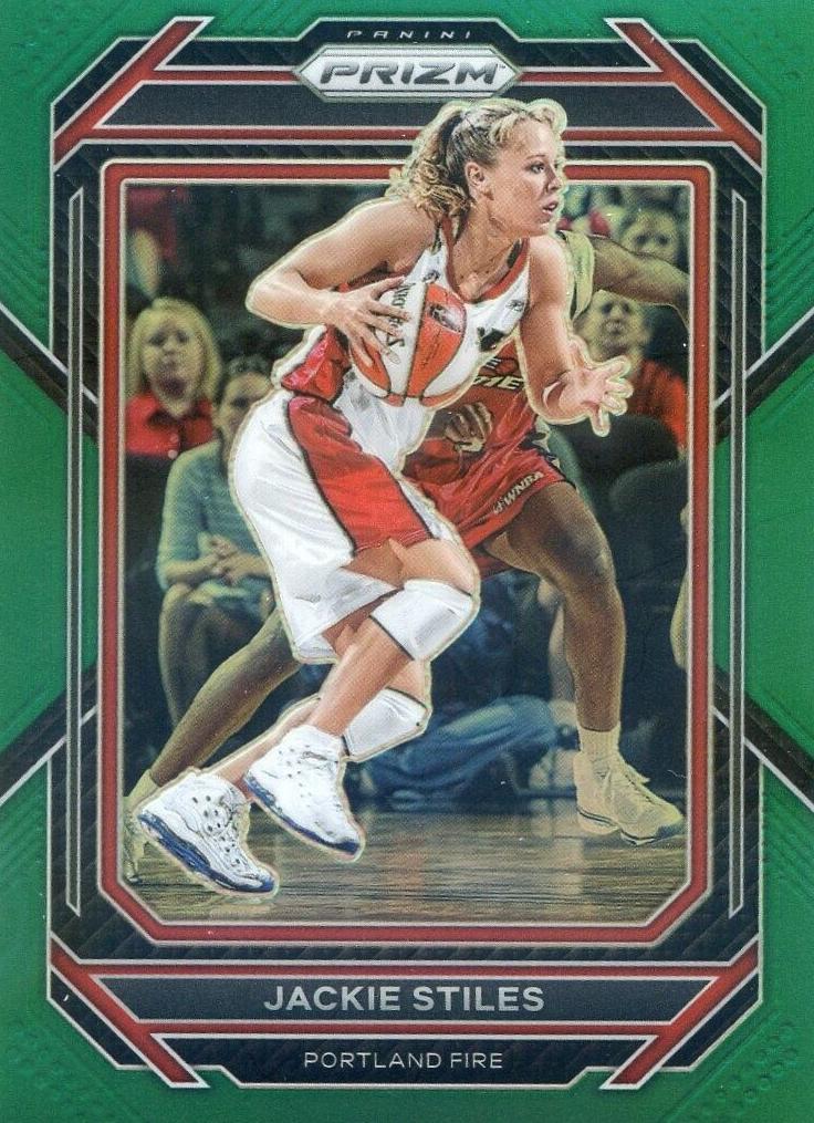 2023 Panini Prizm WNBA Basketball Green Jackie Stiles #111