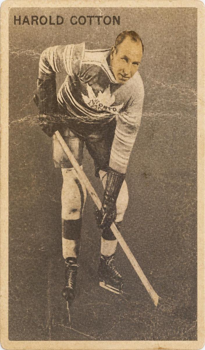 1933 World Wide Gum Ice Kings V357 Hockey Harold Cotton #33