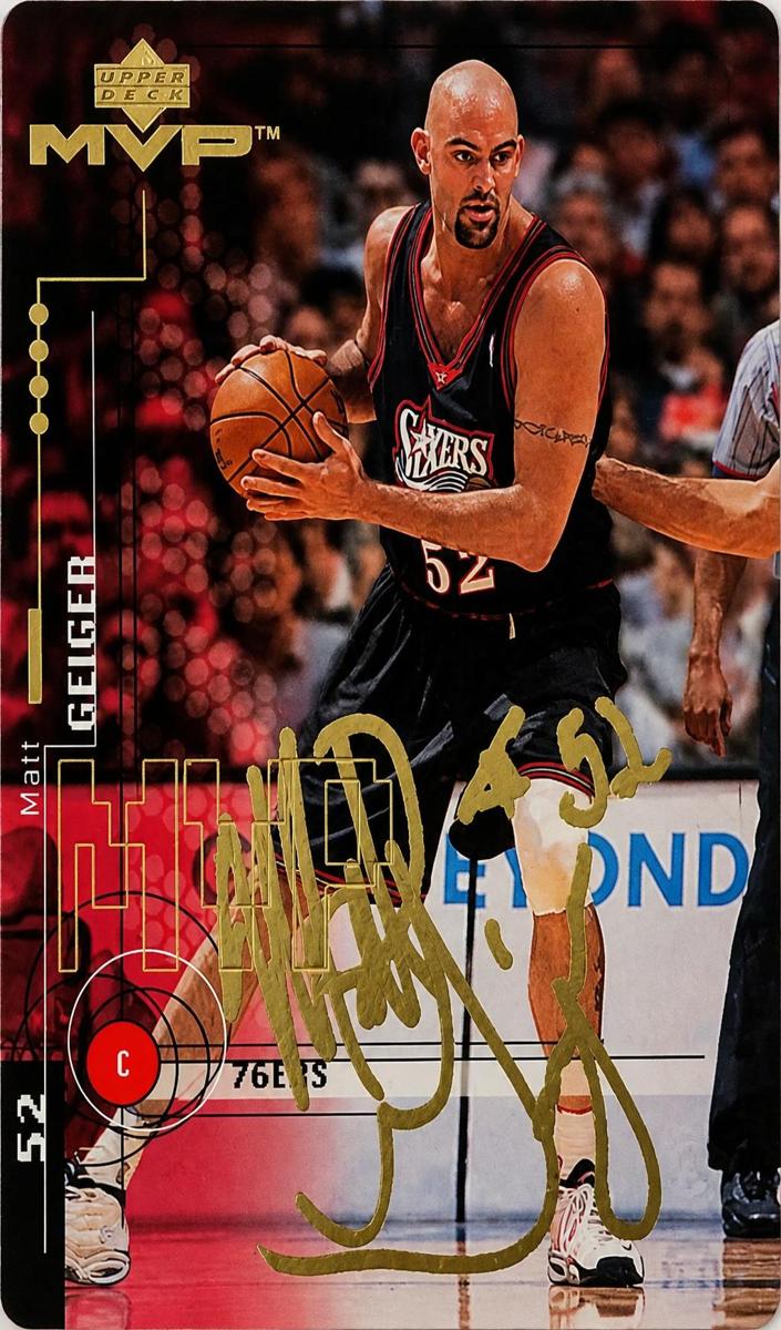 1999 Upper Deck MVP Basketball Gold Script Matt Geiger #120