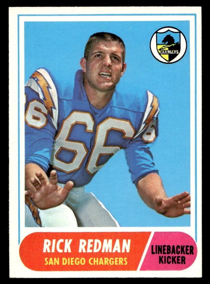 1968 Topps Football Rick Redman #115 PSA 8.5
