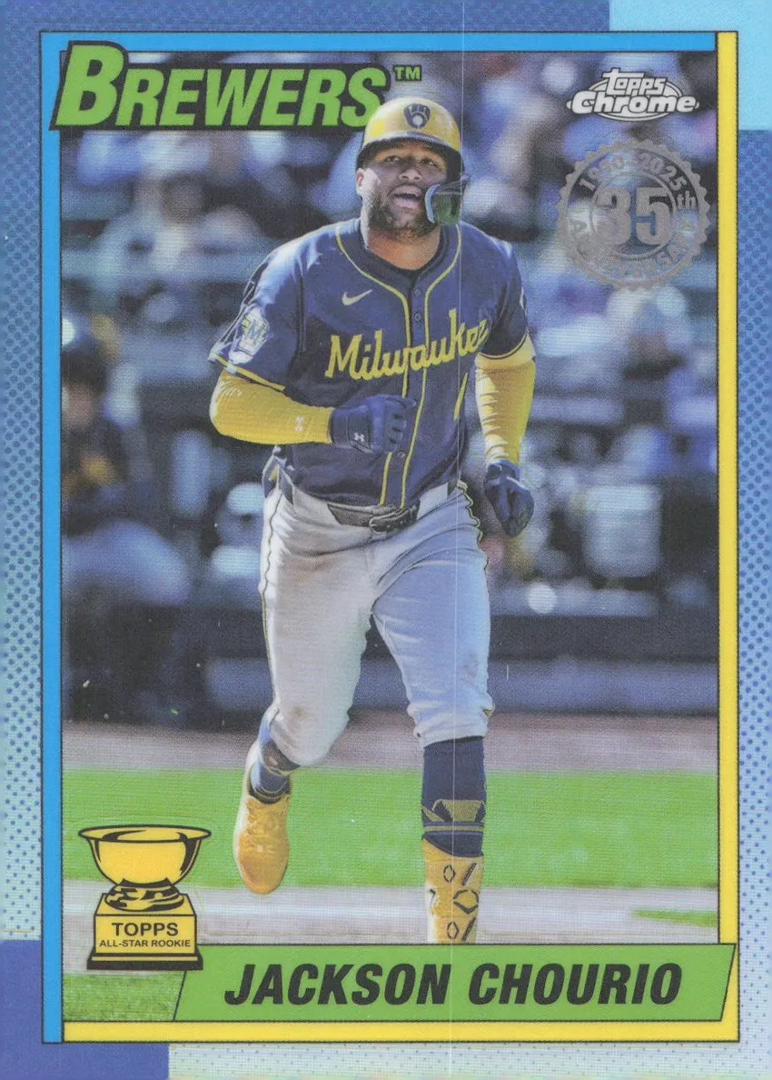 2025 Topps Chrome Baseball Jackson Chourio #90CB-9 PSA 9