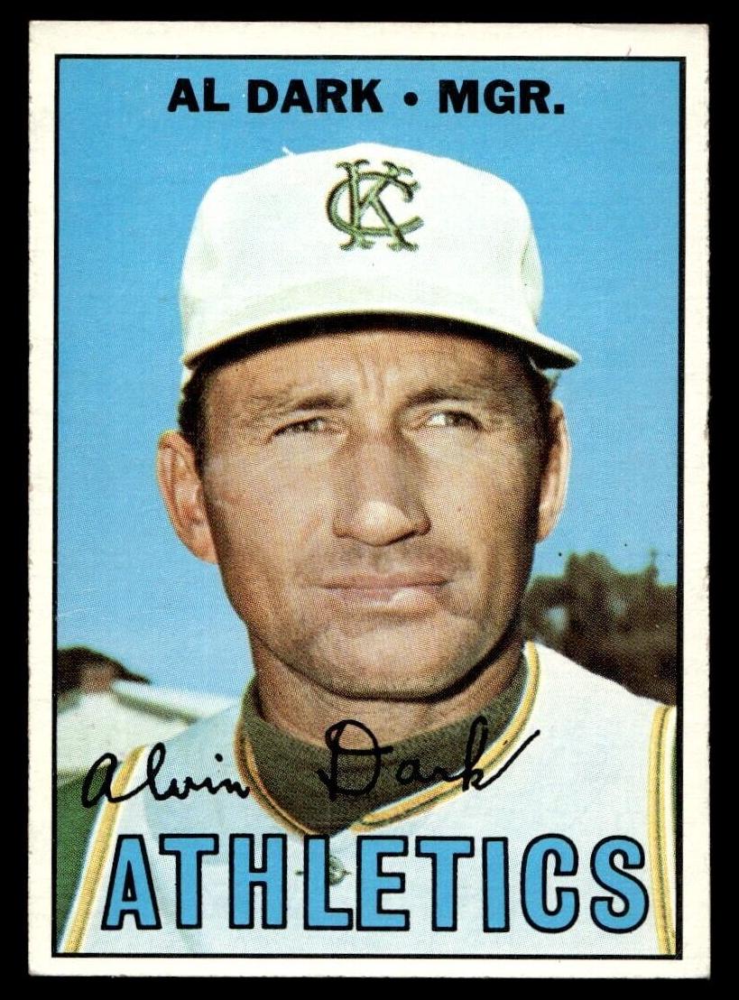 1967 Topps Baseball Al Dark #389