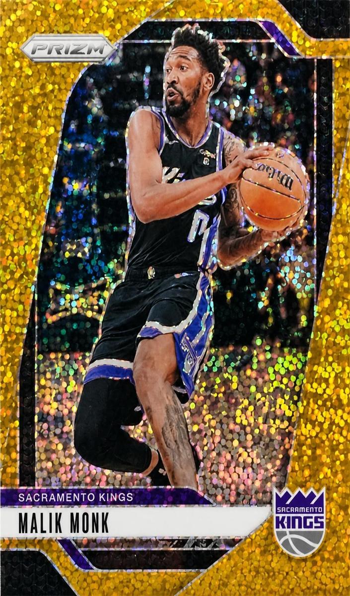 2024 Panini Prizm Basketball Gold Sparkle Malik Monk #93