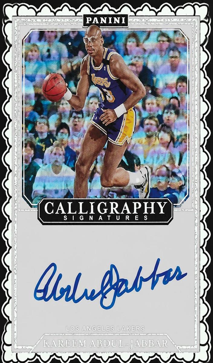 2023 Panini Calligraphy Signatures Basketball Kareem Abdul-Jabbar #CAL-KAJ PSA 9