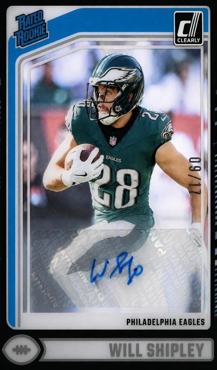 2024 Panini Clearly Donruss Football Ice Will Shipley #87