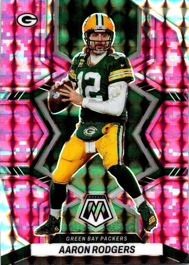 2022 Panini Mosaic Football Camo Pink Aaron Rodgers #69 PSA 10