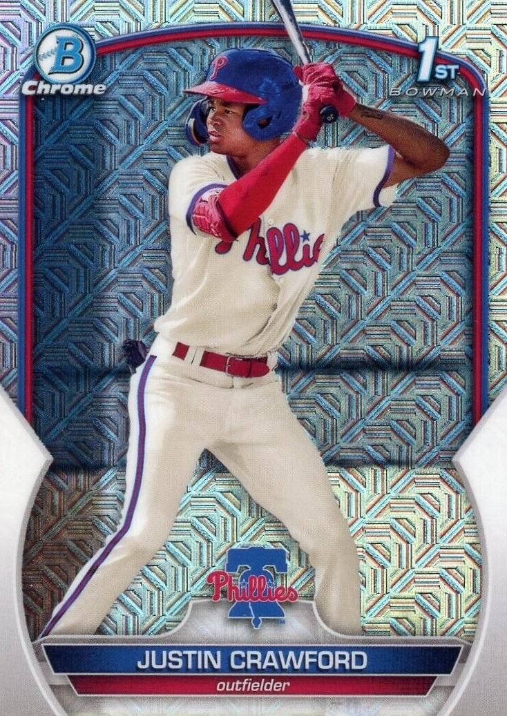 2023 Bowman Chrome Mega Box Baseball Justin Crawford #BCP-3 PSA 9