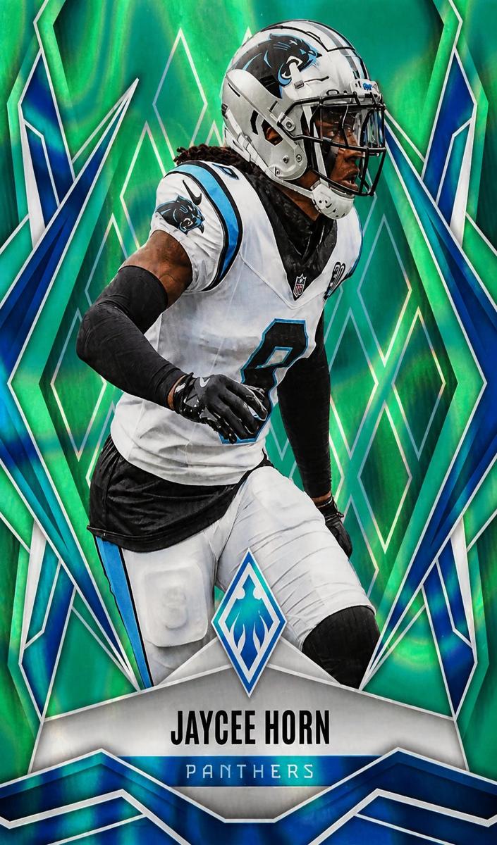 2025 Panini Phoenix Football Teal Lava Jaycee Horn #106