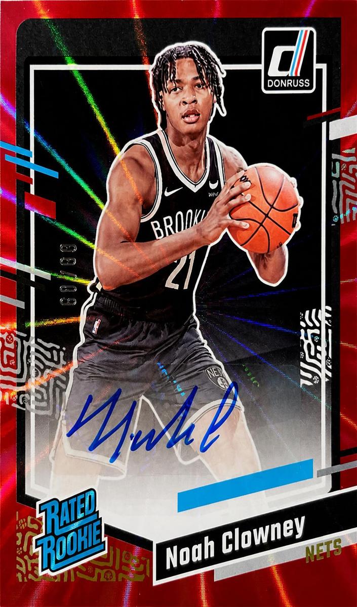 2023 Panini Donruss Basketball Holo Red Laser Noah Clowney #296