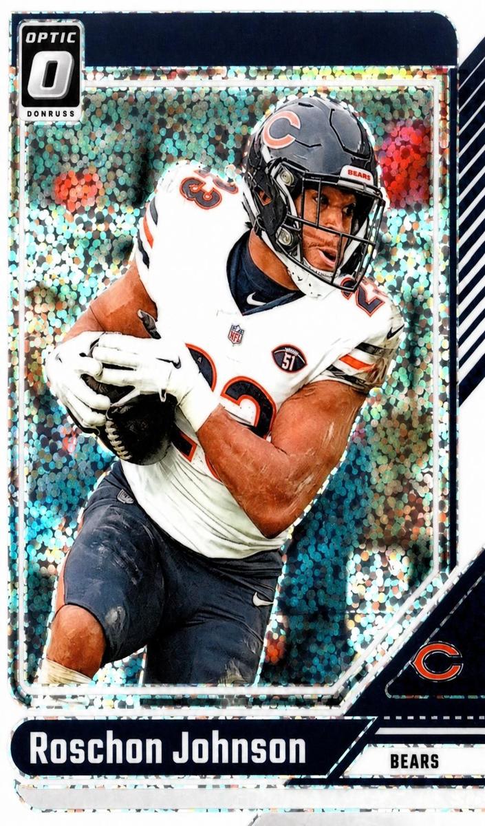 2024 Donruss Optic Football White Sparkle Roschon Johnson #33