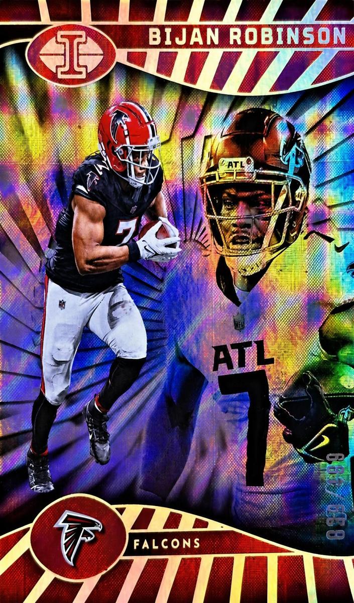 2024 Panini Illusions Football Mirrored Trophy Collection Bijan Robinson #5