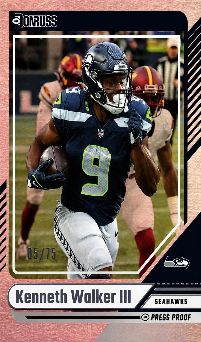 2024 Panini Donruss Football Press Proof Silver Die-Cut Kenneth Walker III #96