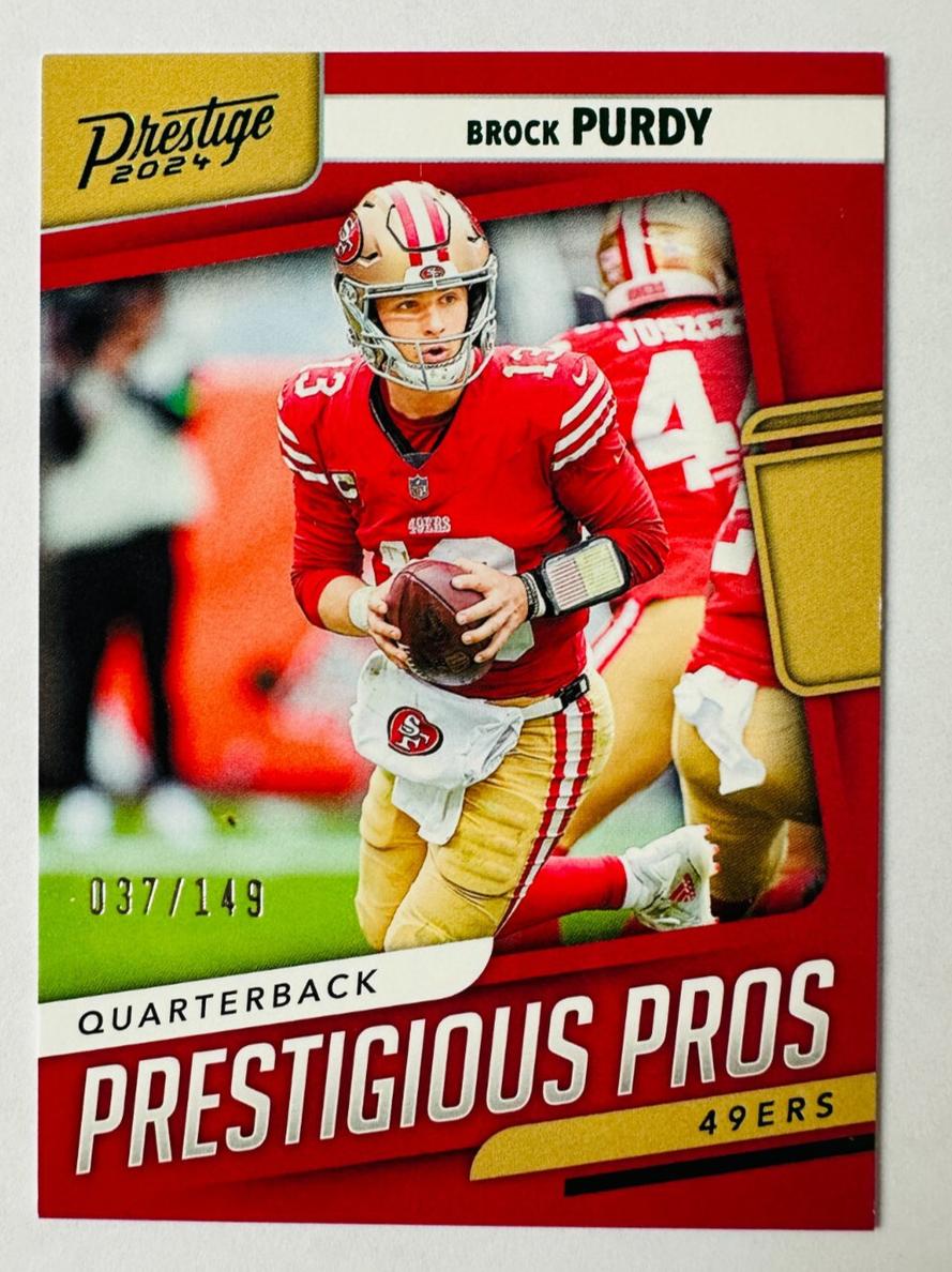 2024 Panini Prestige Football Xtra Points Green Brock Purdy #PP-BPY
