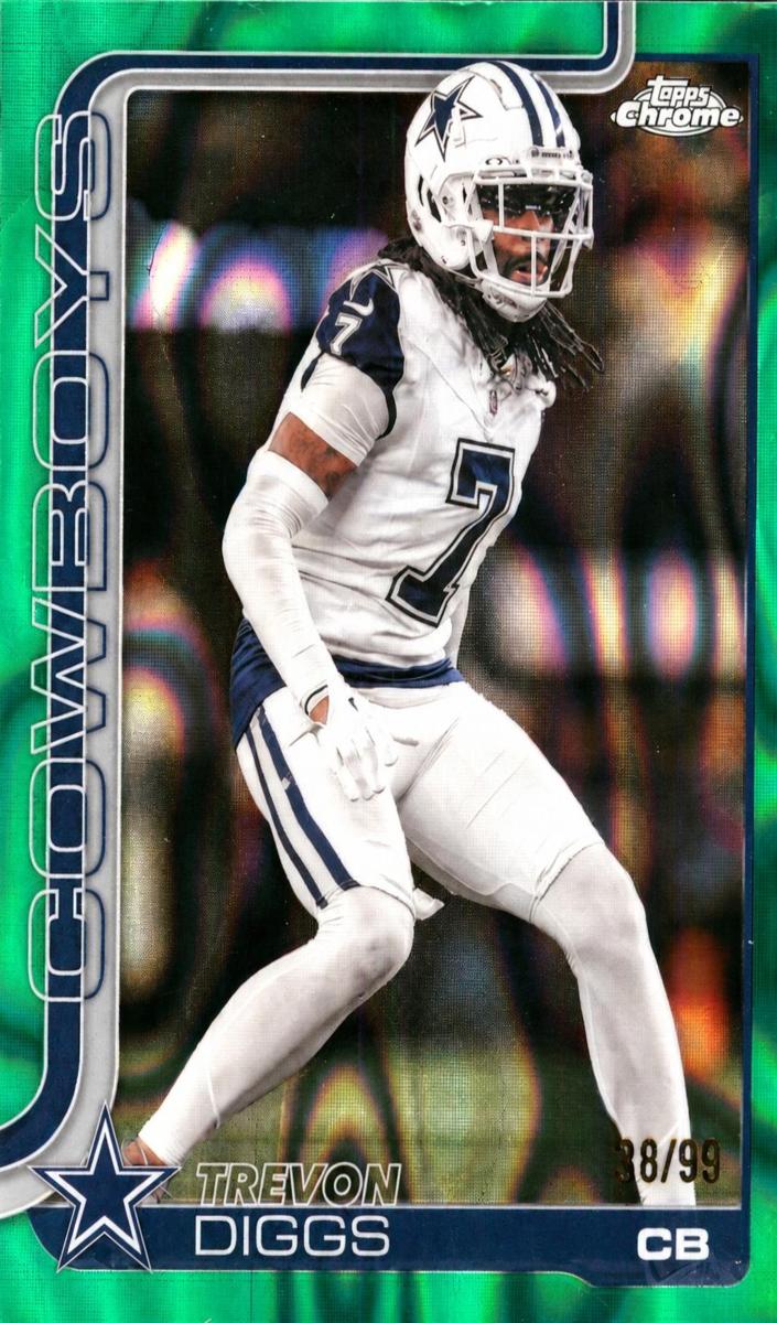 2025 Topps Chrome Football Green Wave Refractor Penei Sewell #99