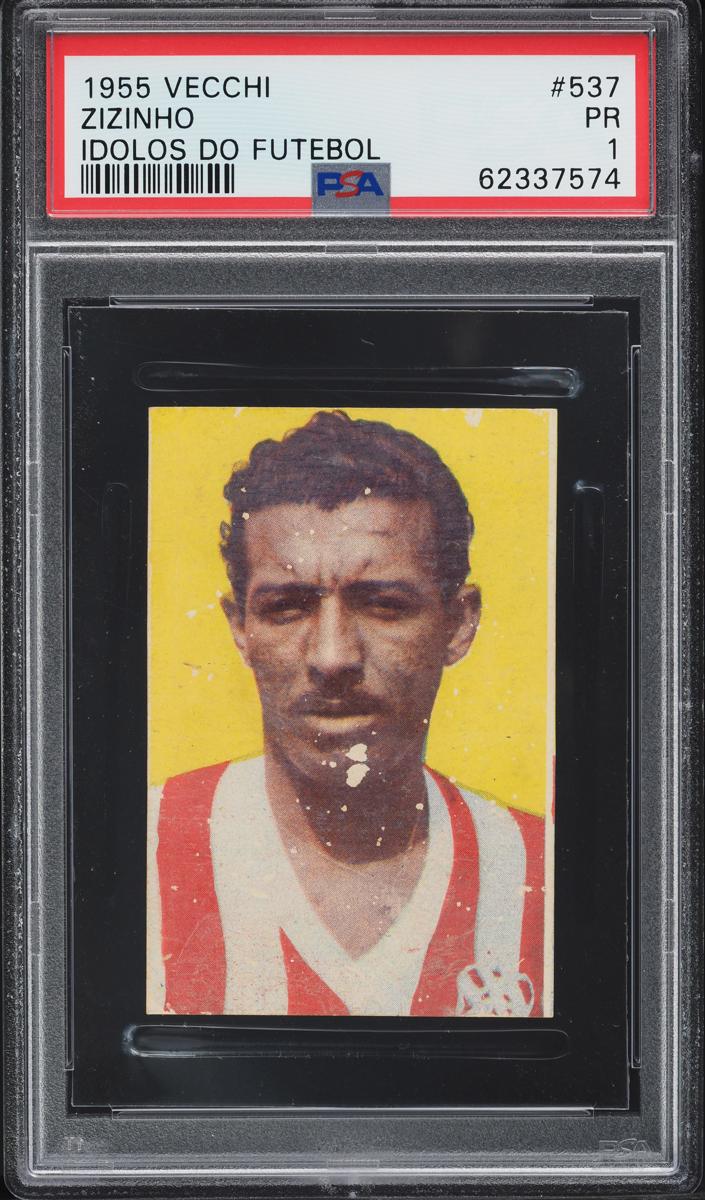 1955 Vecchi Idolos Do Futebol Soccer Zizinho #537 PSA 1