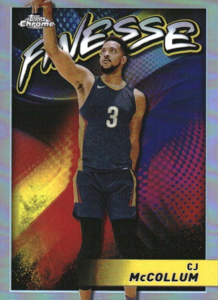 2023 Topps Chrome Basketball Refractor CJ McCollum #F-13