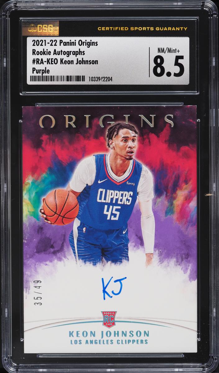 2021 Panini Origins Basketball Purple FOTL Keon Johnson #RA-KEO