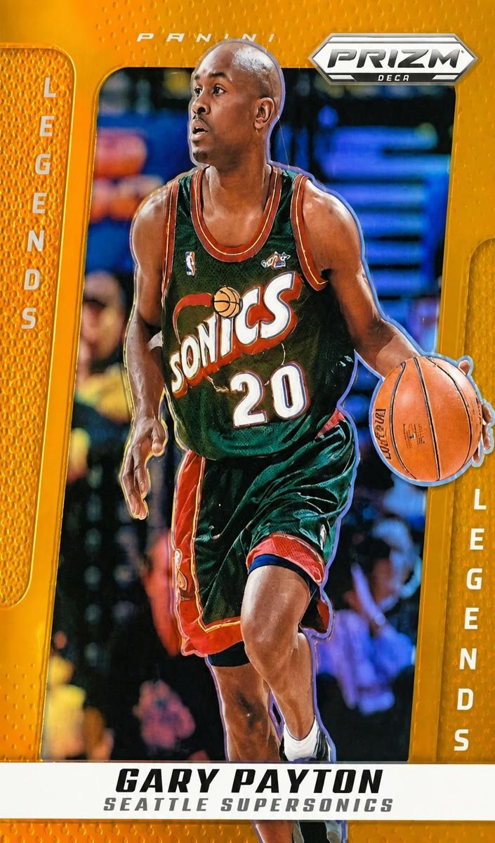 2024 Panini Prizm Deca Basketball Orange Gary Payton #232 PSA 10